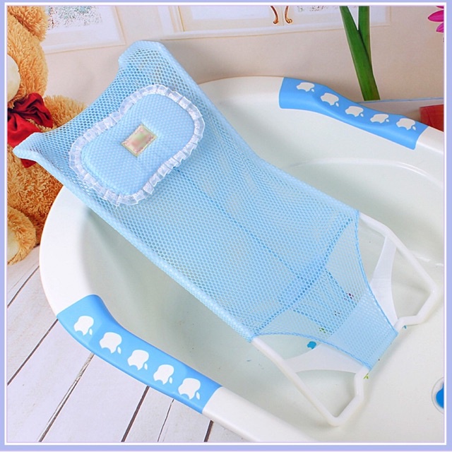 Lưới tắm, giá tắm cho bé sơ sinh có gối tải trọng tối đa 10kg
