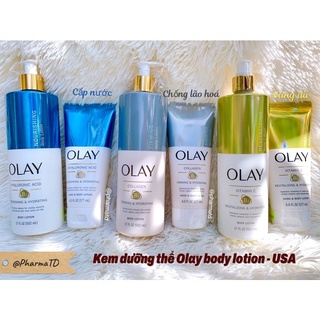[Bản Mỹ] Kem dưỡng thể Olay body lotion dưỡng trắng, cấp nước, chống lão hoá | 177-502ml |date 2025-2026