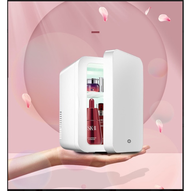 BE101A Tủ lạnh mini 8L dùng trên xe oto hoặc gia đình, vừa làm lạnh vừa làm ấm LED topsmarket898