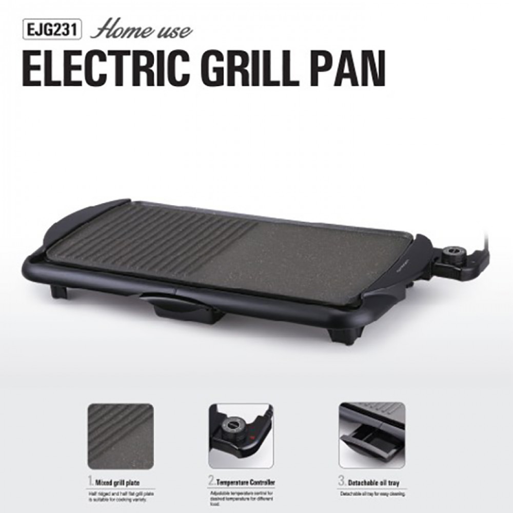 Bếp nướng điện chống dính Lock&amp;Lock Electric Grill công suất 2000W EJG231