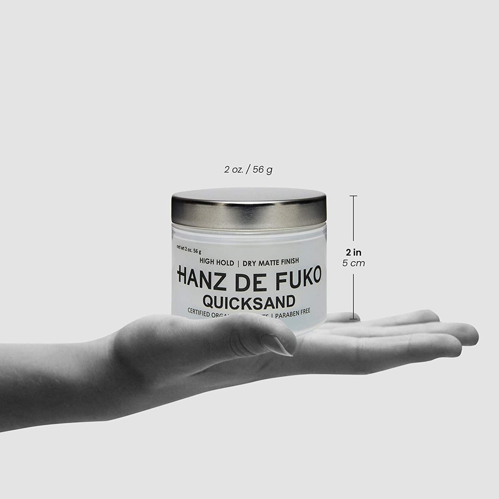 [ CHÍNH HÃNG] Sáp Vuốt Tóc Hanz De Fuko Quicksand 56 gr USA Cao cấp chính hãng ( Dành cho tóc mõng và thưa ) TẶNG LƯỢT