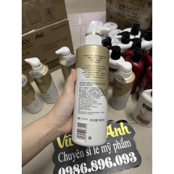 SỮA TẮM TRẮNG DA OLAY Vitamin C + B3 Mẫu Mới 500ml