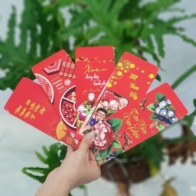 Set 5 bao lì xì tết Canh Tý 2020