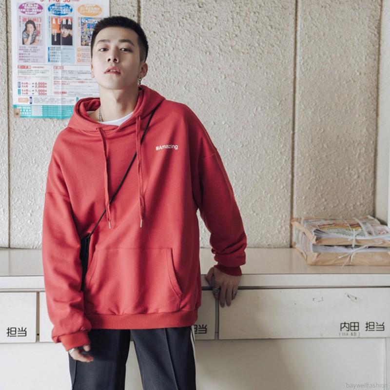 [Baywellfashion]Áo Hoodie Nam Dáng Rộng In Chữ | BigBuy360 - bigbuy360.vn