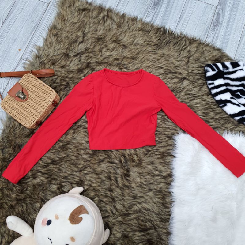 Áo bơi bikini dài tay size S màu đỏ thanh lý dọn kho