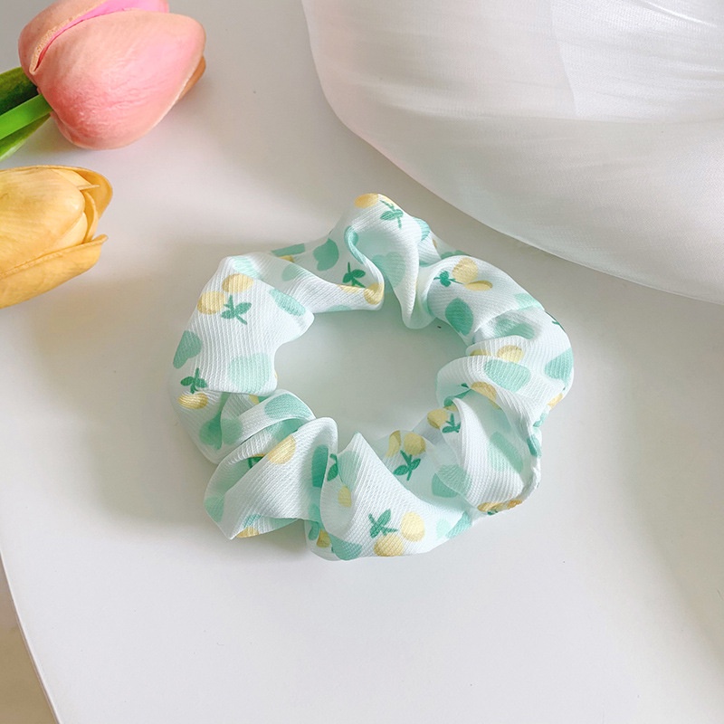 Dây cột tóc scrunchies hình trái cây nhiều màu siêu ngọt ngào style Hàn