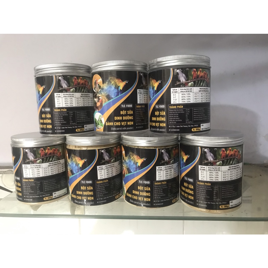 Bột đút chim non - 300g bột sữa dinh dưỡng cho các dòng chim ăn hạt