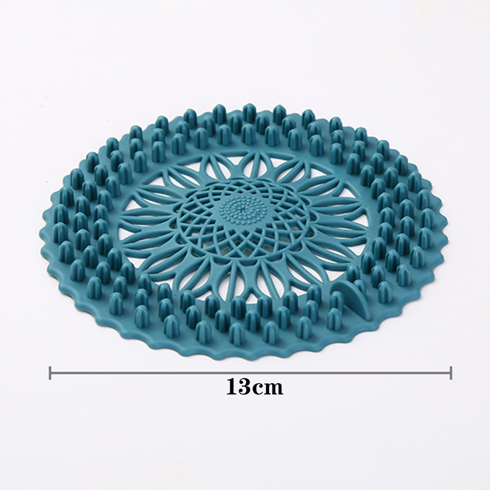 Nắp lọc cống thoát nước chặn tóc chống tắc nghẽn từ silicon nhiều màu tùy chọn dùng trong bồn nhà tắm/ bồn rửa nhà bếp