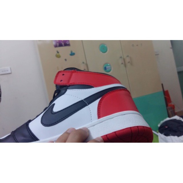 Free [Đỉnh Cao] [Fullbox] Giày bóng rổ thể thao 2018  Jordan 1 Retro Đỏ Đen Trắng Cổ Cao .2020 new : : ◦ ༈ ' ¹