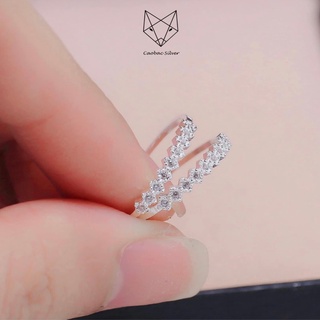 Nhẫn bạc ta caobac silver đính đá hình thoi tính tế nhẹ nhàng nữ tính - khonuochoa