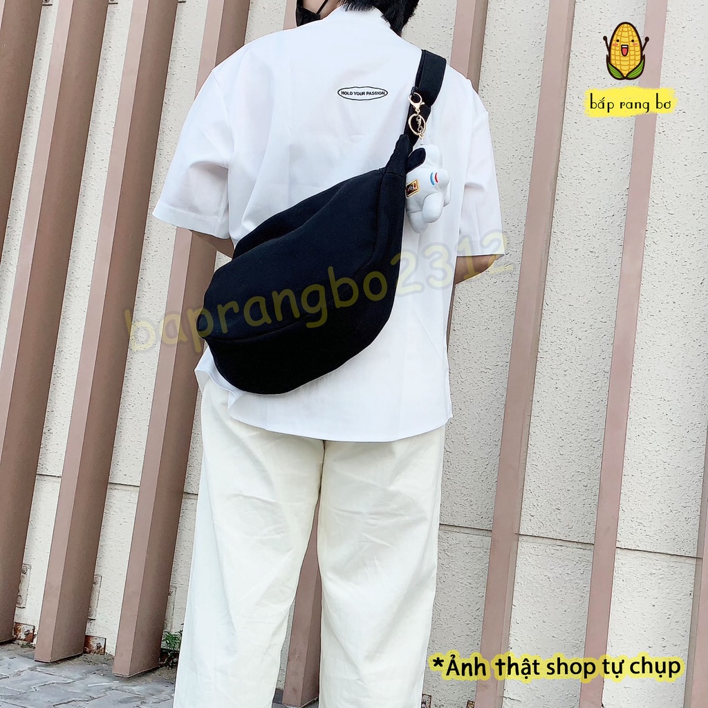 TÚI TOTE ĐEO CHÉO BÁN NGUYỆT VẢI CANVAS PHONG CÁCH ULZZANG DC03