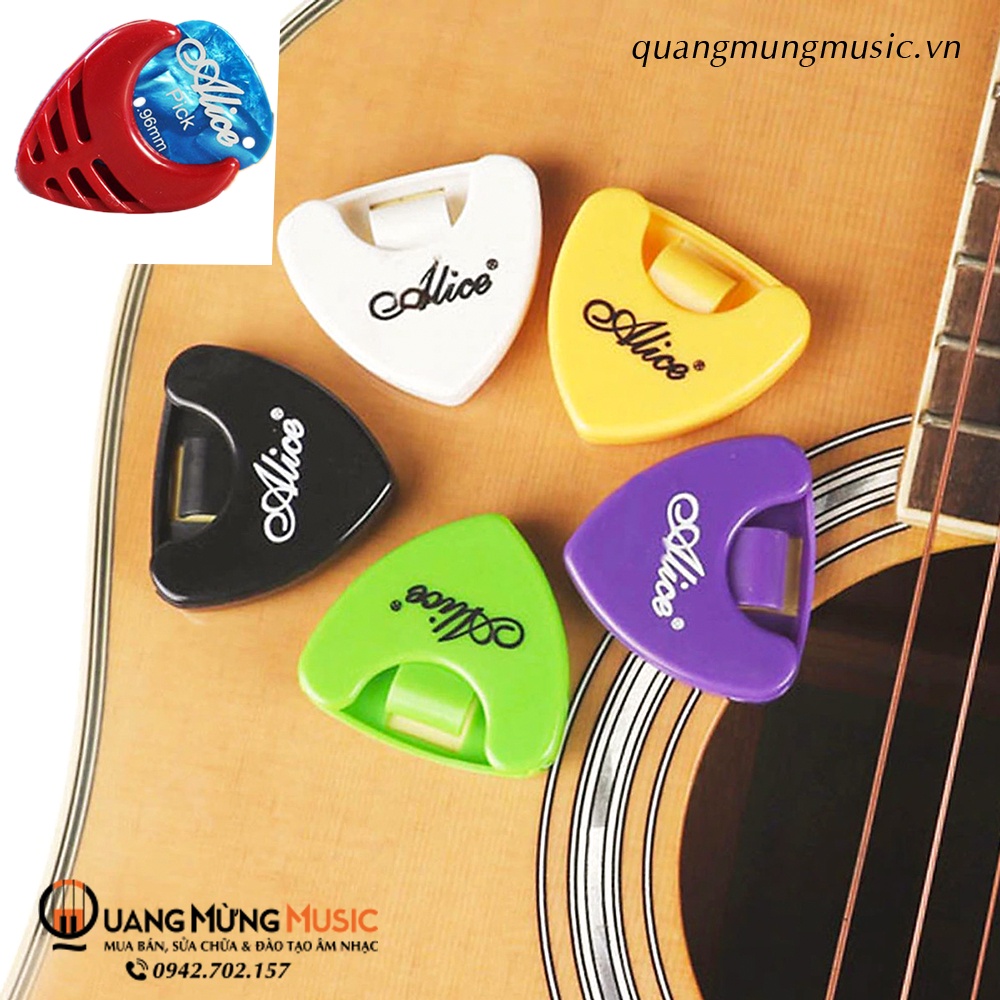 Hộp Đựng Pick Móng Guitar Nhựa Nguyên Sinh Nhiều Màu - Hộp dán đựng pick phím gảy