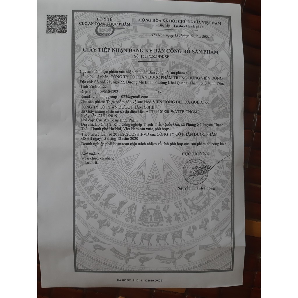 Viên uống Đẹp da GOLD Hộp 45 viên - Cân bằng nôi tiết, làm đẹp da và tạo hương thơm cơ thể.
