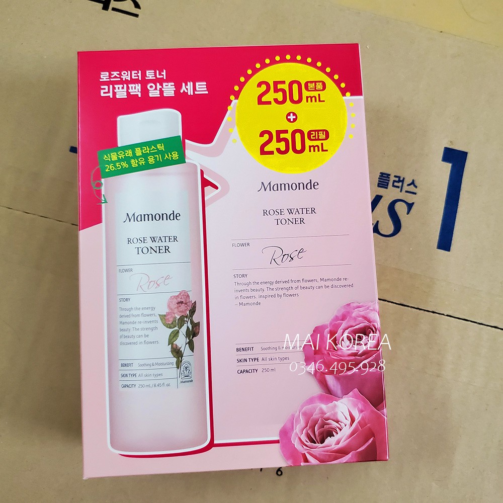 Nước Hoa Hồng Mamonde Rose Water Toner Hàn Quốc