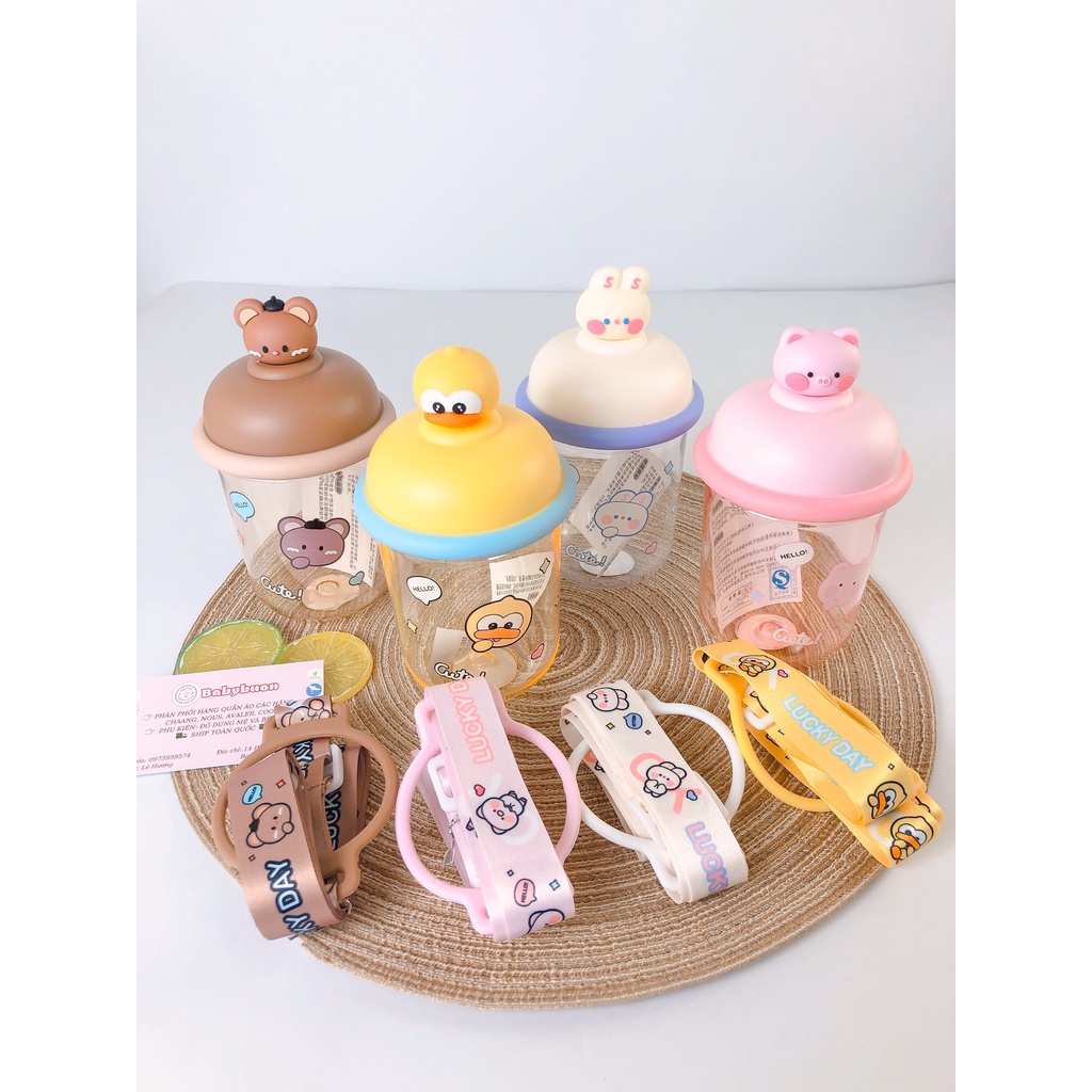 Bình Nước Tập Uống Cho Bé Cute, Bình Nước An Toàn, Dễ Sử Dụng Babibu - BNTU