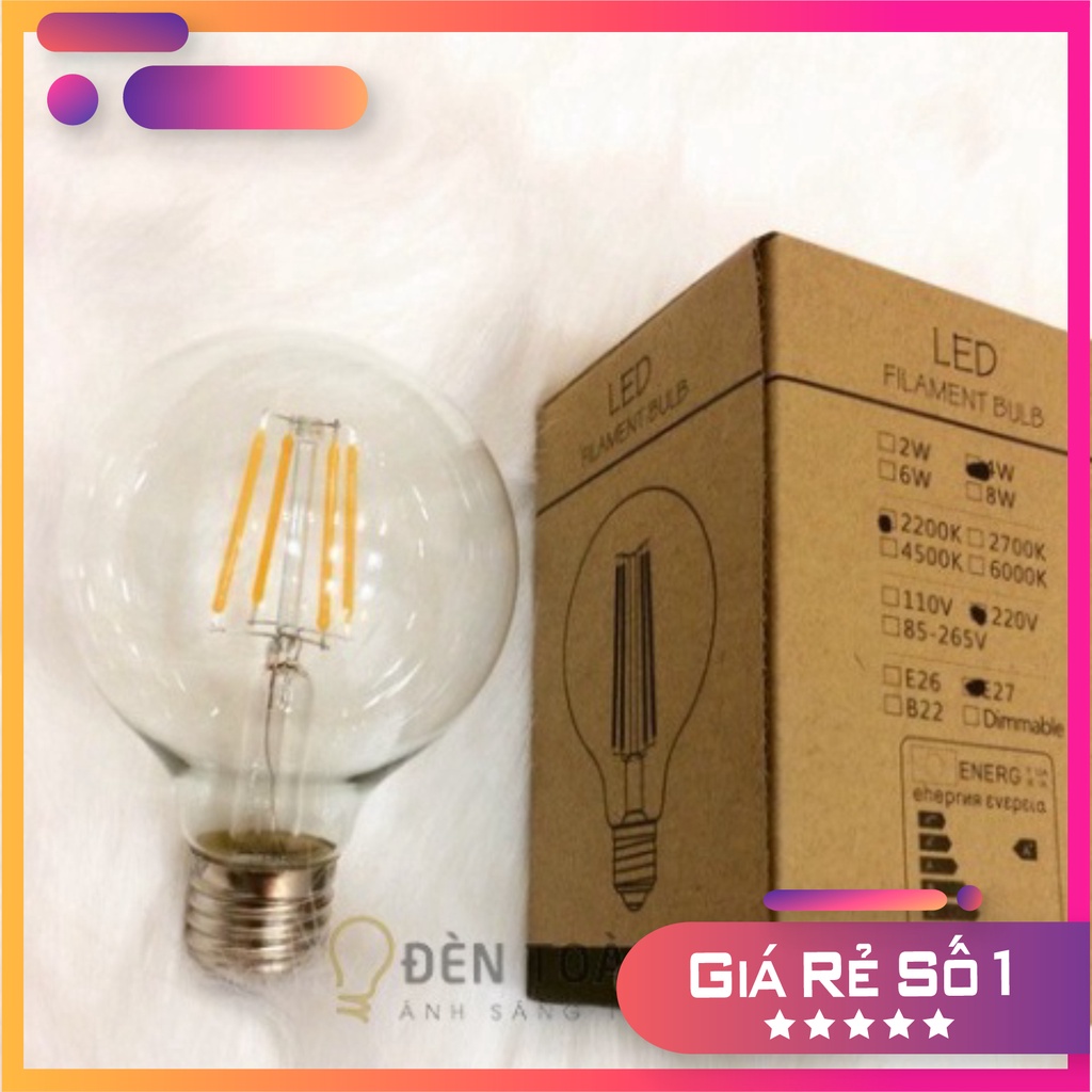 Bóng đèn: Bóng G80 4W ánh sáng vàng 2700K tuyệt đẹp trang trí OWL Lighting