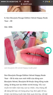 Son Bourjois Velvet 