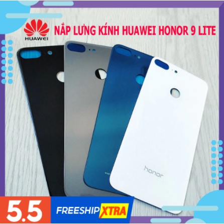 Nắp lưng Honor 9 Lite zin chính hãng - Chất liệu kính, Có quà tặng kèm