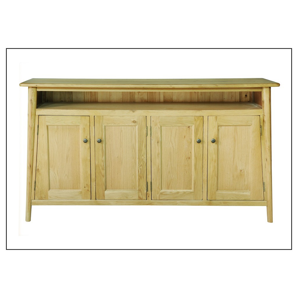 tủ sideboard gỗ sồi Mỹ 4 cánh