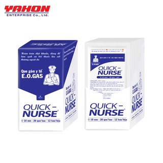 Hộp Que Gòn Tiệt Trùng QUICK-NURSE 10mm 12Gói/Hộp 1Gói/20Que
