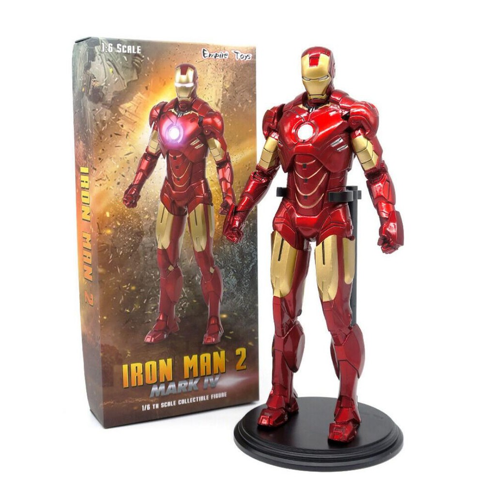 Mô hình Iron man MArk 4 MK, mk5 ,mk6, mk7 chính hãng empire toy crazy toy 1/6 - cao 30cm - Avengers
