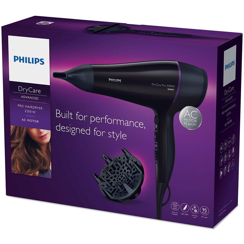 Máy sấy tóc tạo kiểu Philips BHD170/40 uốn phồng tóc tại nhà [nhập Đức chính hãng]