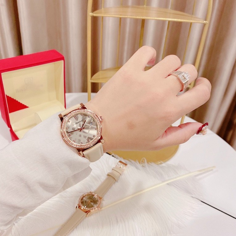 đồng hồ nữ đẹp Burberry đeo tay dây da PU thời trang hàng đẹp cao cấp chống  nước bảo hành 12 tháng -DH11