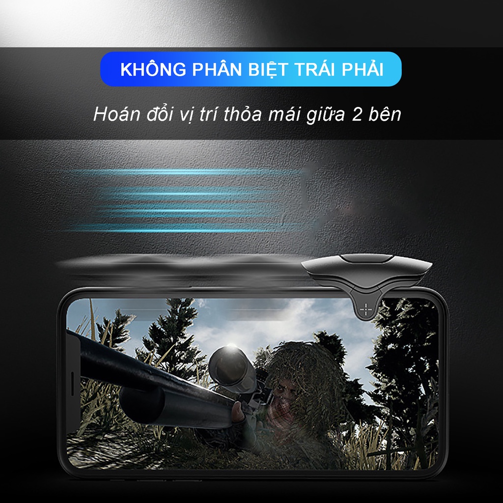 Nút bắn chơi game PUBG SIDOTECH MEMO AK04 hỗ trợ tap đơn thao tác 4 ngón dễ dàng chơi game FPS PUBG FF ROS