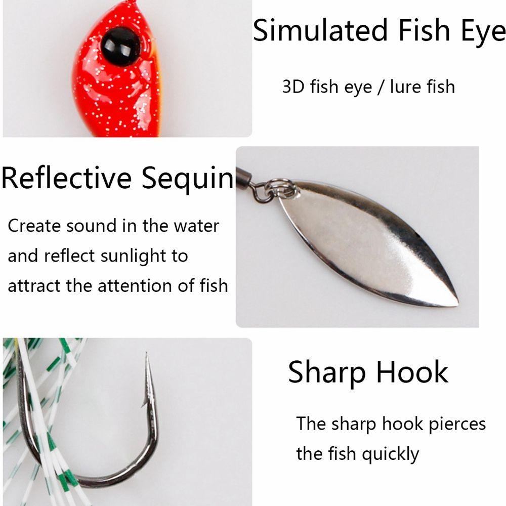 MUVAKO 2 Mồi Câu Cá Giả Bằng Sequin Cứng