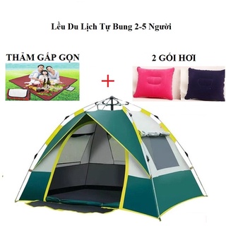 Lều cắm trại, lều du lich dã ngoại câu cá 2- 5 người, dễ dàng gập mở, đóng gói nhỏ gọn, thuận tiện