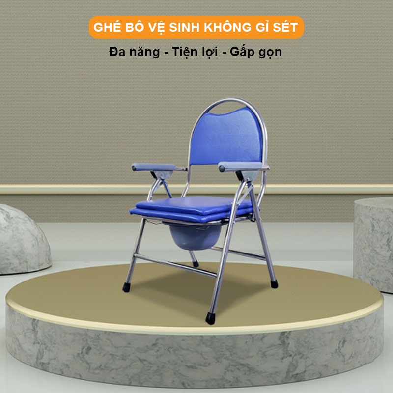 Ghế bô cho người già, Có thể xếp gọn, Tải trọng 250kg - Hàng chính  hãng NIKITA