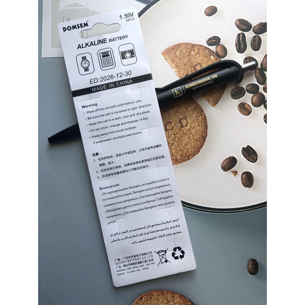 Vỉ 10 viên pin Domsem SR920SW 920 371 L921F AG6 LR69