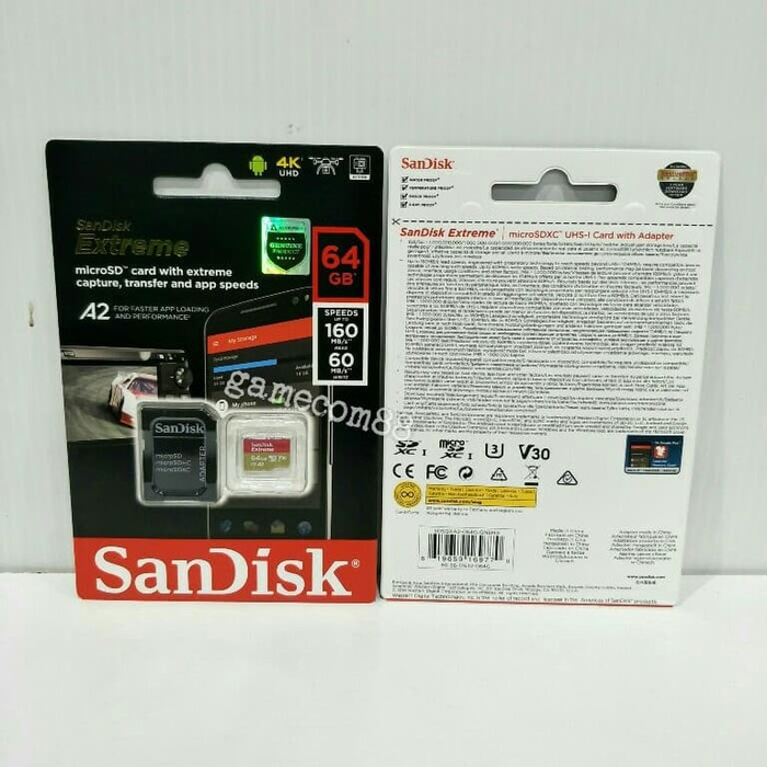 Thẻ Nhớ Sandisk MicroSD Extreme A2 64GB | BigBuy360 - bigbuy360.vn