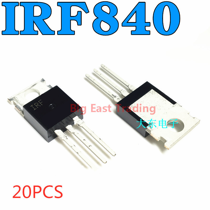 20 CÁI IRF840 TO-220 IRF840PBF TO220, đảm bảo chất lượng