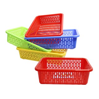 Combo 5 rổ nhựa chữ nhật 27 x 19 x 6.5cm Chấn Thuận Thành đựng đồ, đựng rau củ, đa năng tiện dụng (RCN2720-5)