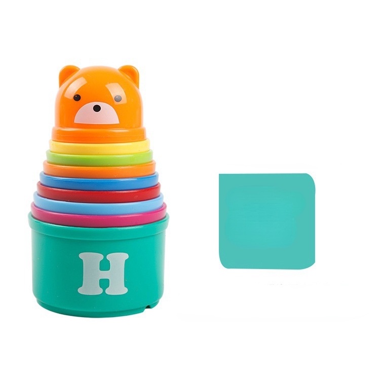 Bộ đồ chơi cốc xếp hình ZHAN QI TOYS thiết kế 9 trong 1 dạy học cho bé theo phương pháp