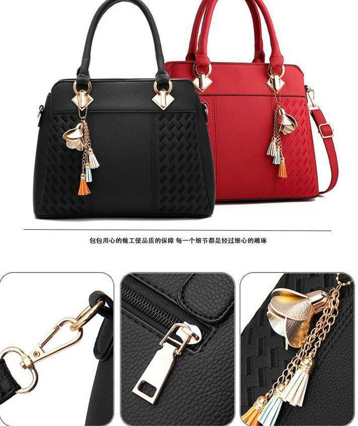 Ready stock túi xách túi đeo chéoTúi đeo vai xách tay bằng da thời trang dành cho nữ loại lớn