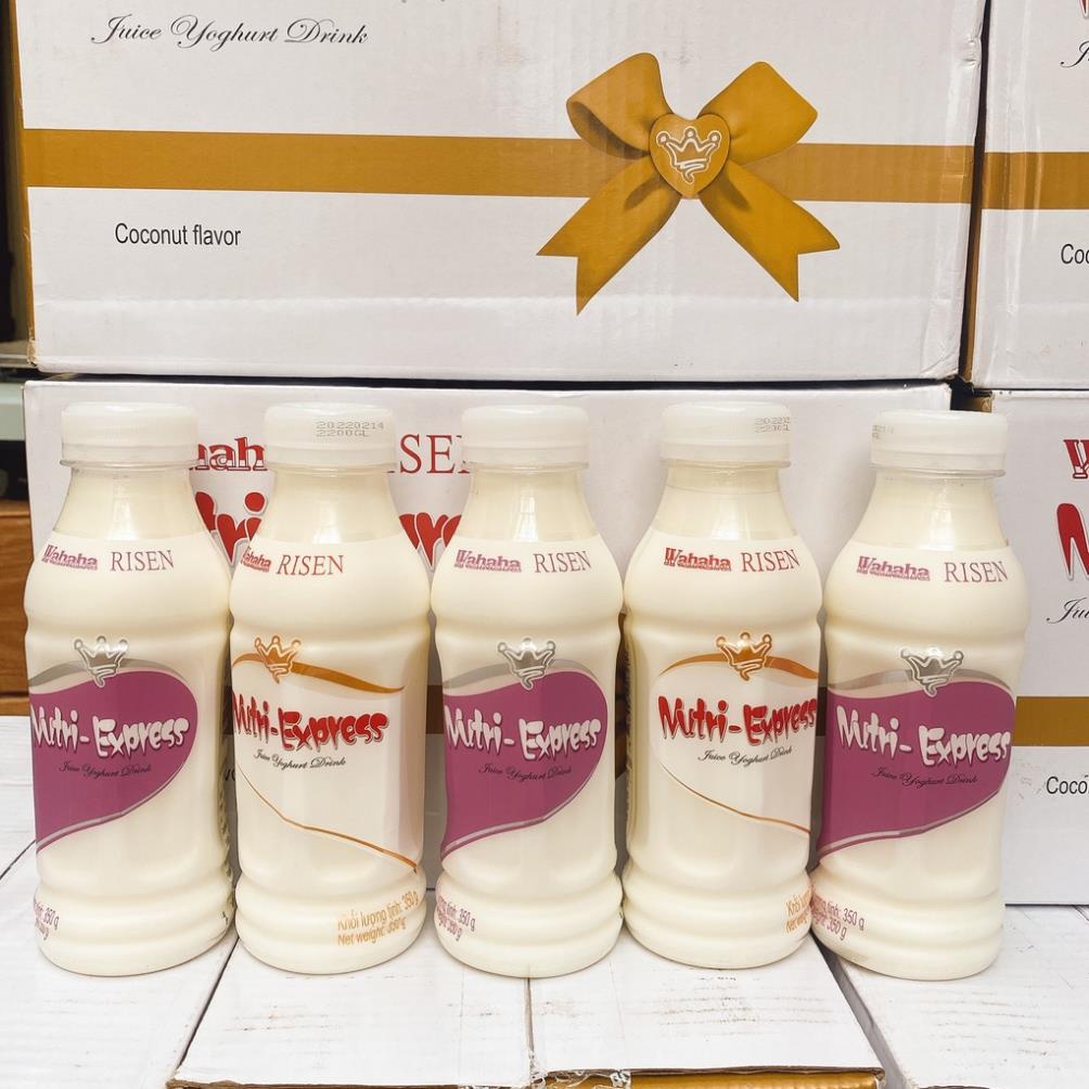 Thùng 15 chai sữa chua uống hoa quả Wahaha 350ml