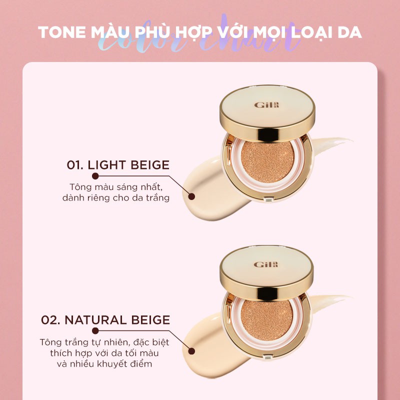 Phấn nước GILAA LONG WEAR DD CUSHION - SPF50+/PA+++ (1 lõi x 13g) | BigBuy360 - bigbuy360.vn