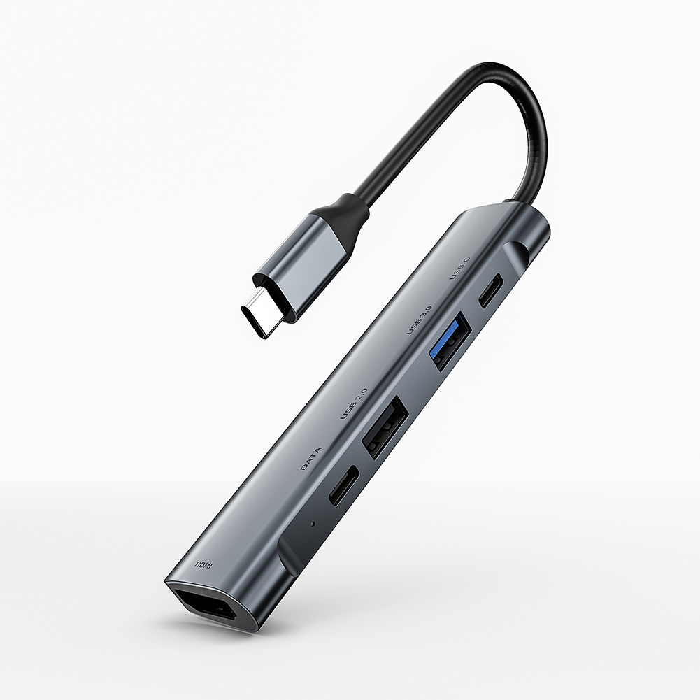 Đế Sạc Nhanh Ms 5 Trong 1 60w Usb 3.0 / Pd / 4k Hdmi-Comp