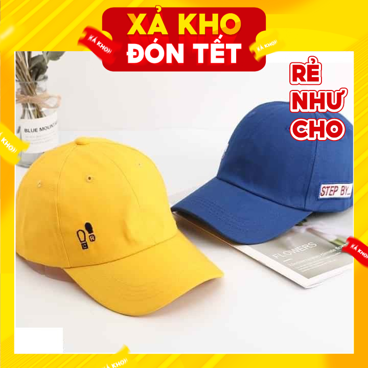 [Freeship - Hàng Xịn] Mũ Lưỡi Trai Thêu Chữ Step By Chất Vải Kaki Cotton, Nón Lưỡi Trai Nam Nữ Phong Cách Hàn Quốc