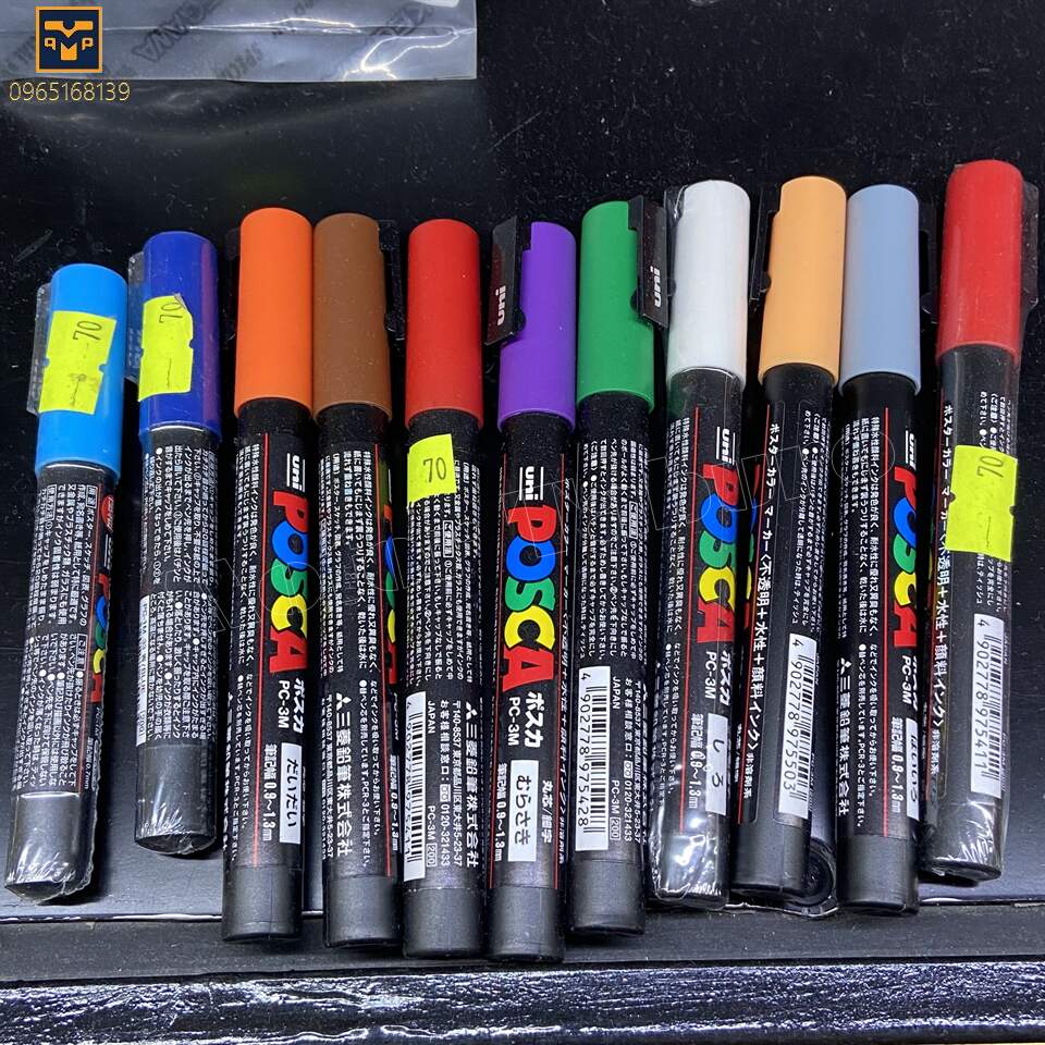 Bút màu chấm ốc Mitsubishi  3M