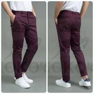 Combo 2 quần kaki nam màu đỏ đô