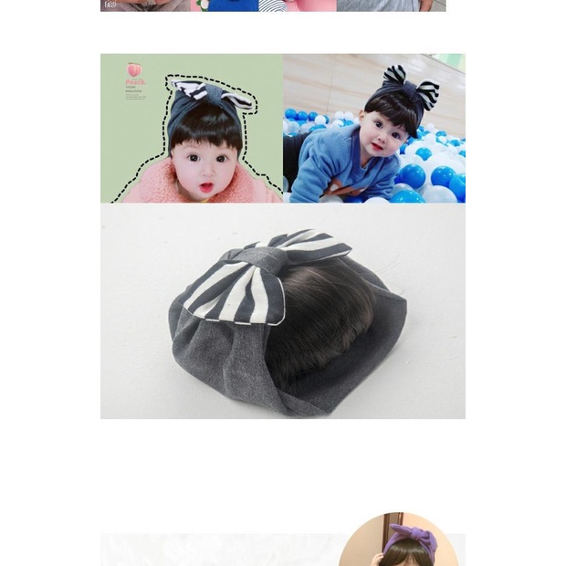 Búi tóc giả thắt nơ dễ thương cho bé gái