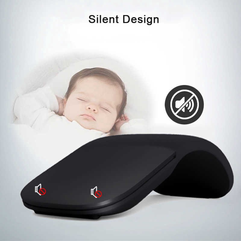 Silent Bluetooth 4.0 Mouse Wireless Arc Touch Ultra Thin Laser Relaxation Calculator For Microsoft