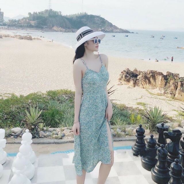 Vây 2 dây hoa nhí xẻ tà