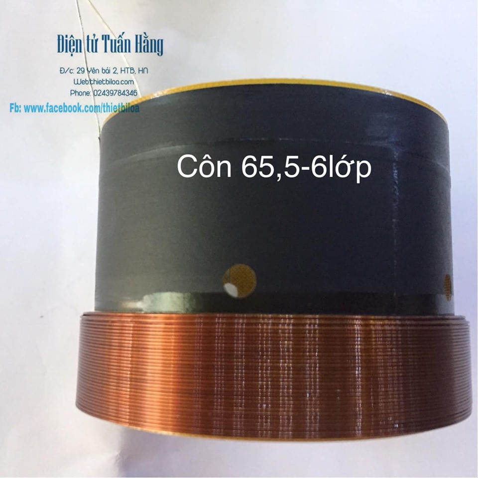 Côn loa bass 65,5 6 lớp .phíp chống nhiệt .