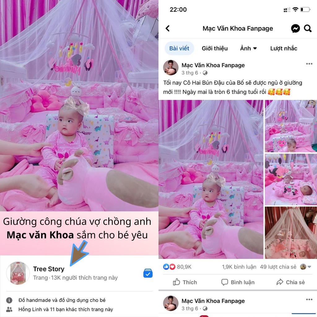 Màn cũi và khung treo màn, mùng chống muỗi, côn trùng cho bé Tree Story