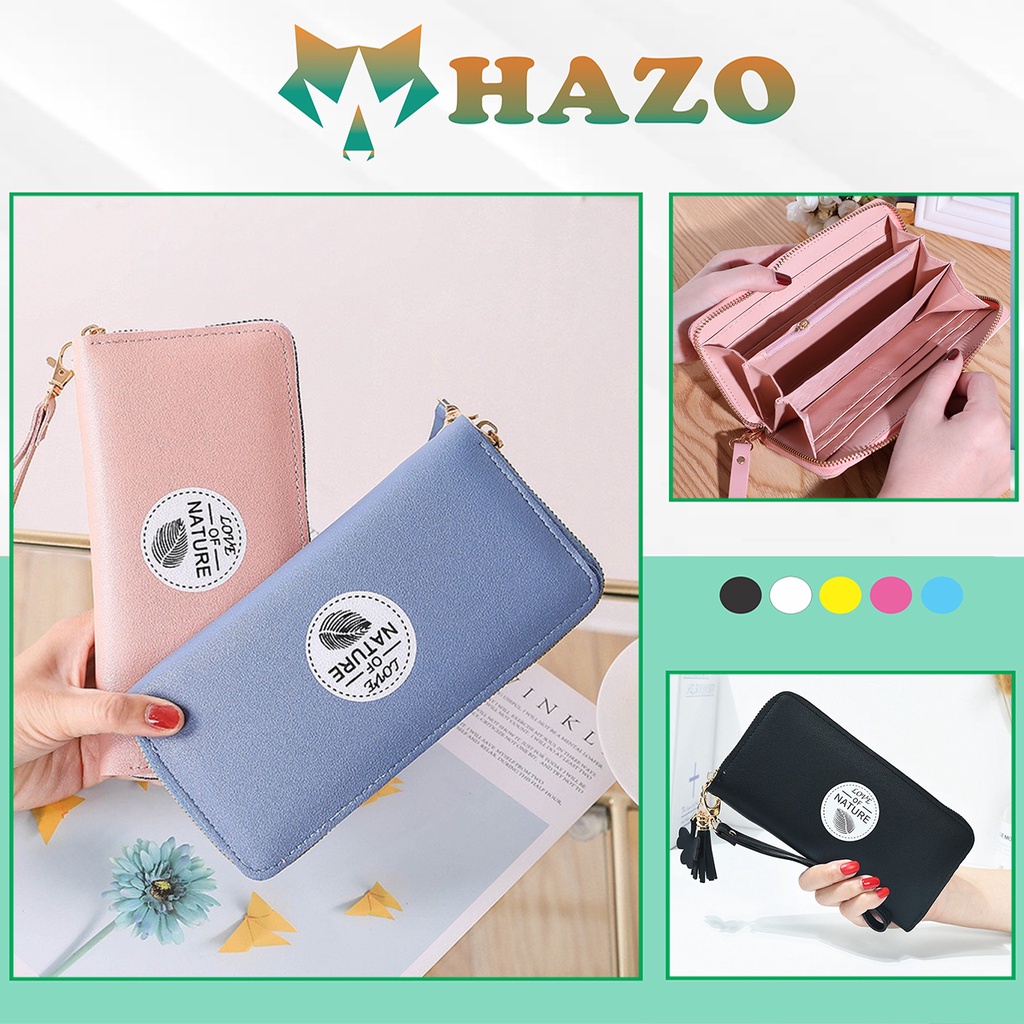 Ví Dài Nữ Cầm Tay Khóa Kéo Cao Cấp Love Of Natural V283 Siêu Hot - Hazo