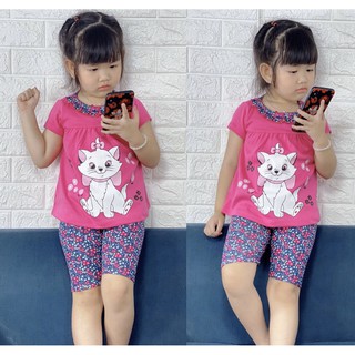 Bộ lửng cotton cho bé gái